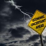 Warning sign of economic uncertainty in stock market during volatile conditions