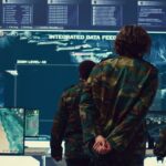 US military control room monitoring Iran rescue operation