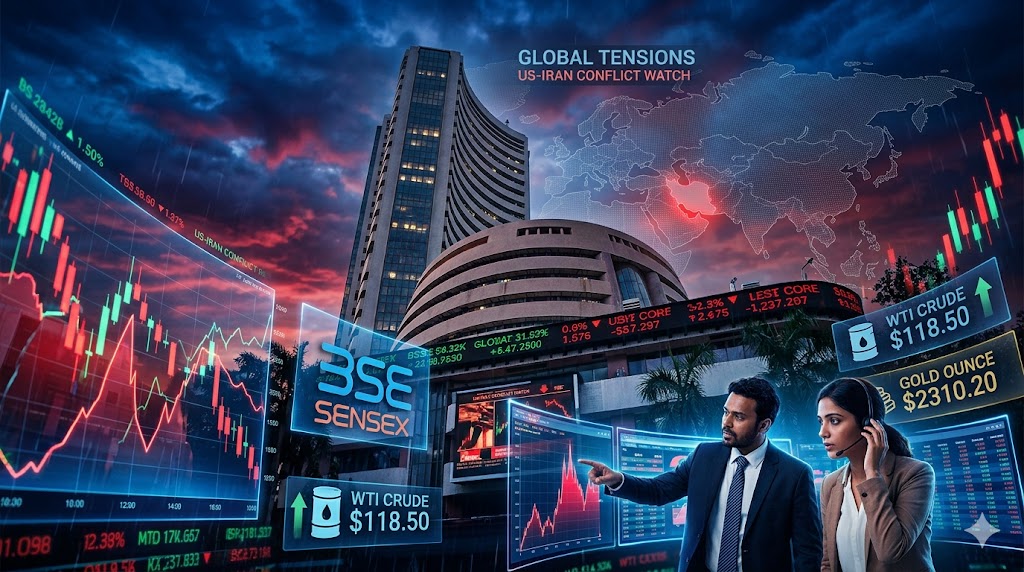 Indian stock market volatility influenced by global tensions and Q4 earnings triggers