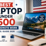 Best laptop under $500 for remote work setup in USA with modern home office desk