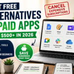 Best free alternatives to paid apps to save money in 2026 with productivity, design, and video tools for beginners