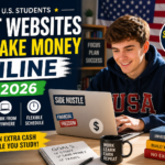 Best websites to make money online for students in the USA showing side hustles and earning opportunities in 2026