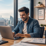 How to start a business in the USA in 2026 – entrepreneur working on startup from home office